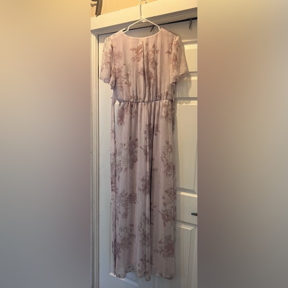 Ricarica Dress light purple and mauve floral flowy dress. - Picture 9 of 10